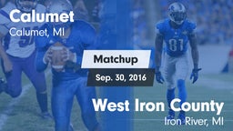 Matchup: Calumet vs. West Iron County  2016