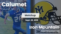 Matchup: Calumet vs. Iron Mountain  2018
