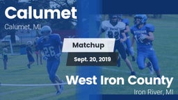 Matchup: Calumet vs. West Iron County  2019