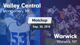 Matchup: Valley Central vs. Warwick  2016