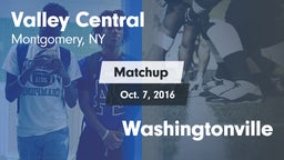 Matchup: Valley Central vs. Washingtonville  2016