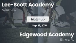 Matchup: Lee-Scott Academy vs. Edgewood Academy  2016