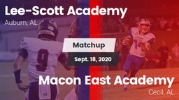 Matchup: Lee-Scott Academy vs. Macon East Academy  2020