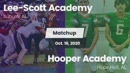 Matchup: Lee-Scott Academy vs. Hooper Academy  2020