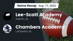 Recap: Lee-Scott Academy vs. Chambers Academy  2023