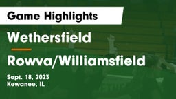 Wethersfield  vs Rowva/Williamsfield  Game Highlights - Sept. 18, 2023