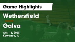 Wethersfield  vs Galva  Game Highlights - Oct. 16, 2023
