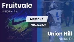 Matchup: Fruitvale vs. Union Hill  2020