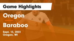 Oregon  vs Baraboo  Game Highlights - Sept. 13, 2022