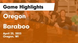 Oregon  vs Baraboo   Game Highlights - April 25, 2023