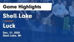 Shell Lake  vs Luck  Game Highlights - Dec. 21, 2020
