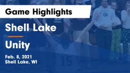 Shell Lake  vs Unity Game Highlights - Feb. 8, 2021