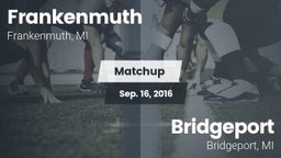 Matchup: Frankenmuth vs. Bridgeport  2016