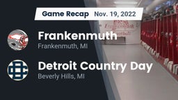 Recap: Frankenmuth  vs. Detroit Country Day  2022