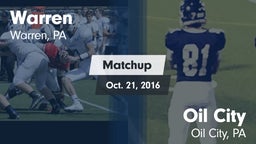 Matchup: Warren vs. Oil City  2016