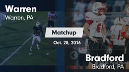 Matchup: Warren vs. Bradford  2016