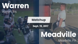 Matchup: Warren vs. Meadville  2017
