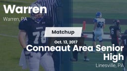 Matchup: Warren vs. Conneaut Area Senior High 2017