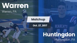 Matchup: Warren vs. Huntingdon  2017