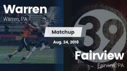 Matchup: Warren vs. Fairview  2018