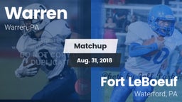 Matchup: Warren vs. Fort LeBoeuf  2018