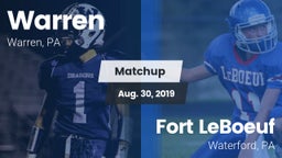 Matchup: Warren vs. Fort LeBoeuf  2019