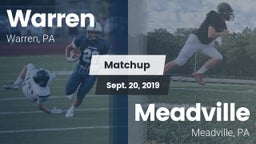 Matchup: Warren vs. Meadville  2019