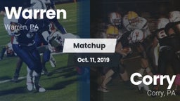 Matchup: Warren vs. Corry  2019