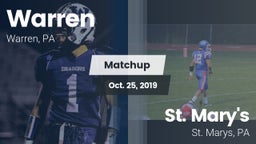 Matchup: Warren vs. St. Mary's  2019