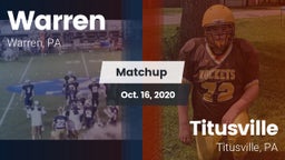 Matchup: Warren vs. Titusville  2020