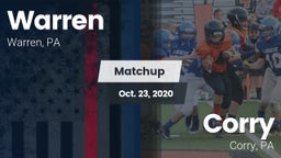 Matchup: Warren vs. Corry  2020