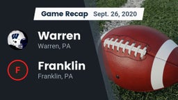 Recap: Warren  vs. Franklin  2020