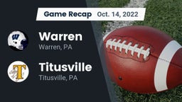 Recap: Warren  vs. Titusville  2022