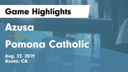 Azusa  vs Pomona Catholic Game Highlights - Aug. 22, 2019