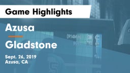 Azusa  vs Gladstone  Game Highlights - Sept. 26, 2019