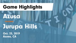 Azusa  vs Jurupa Hills Game Highlights - Oct. 23, 2019