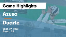 Azusa  vs Duarte  Game Highlights - Sept. 29, 2022
