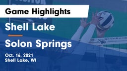 Shell Lake  vs Solon Springs Game Highlights - Oct. 16, 2021