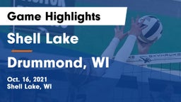 Shell Lake  vs Drummond, WI Game Highlights - Oct. 16, 2021