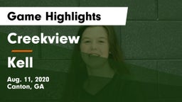 Creekview  vs Kell  Game Highlights - Aug. 11, 2020