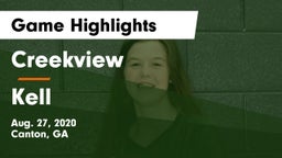 Creekview  vs Kell Game Highlights - Aug. 27, 2020