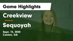 Creekview  vs Sequoyah Game Highlights - Sept. 15, 2020