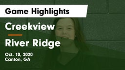 Creekview  vs River Ridge  Game Highlights - Oct. 10, 2020