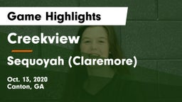 Creekview  vs Sequoyah (Claremore)  Game Highlights - Oct. 13, 2020