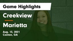 Creekview  vs Marietta  Game Highlights - Aug. 13, 2021