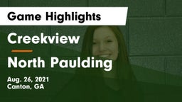 Creekview  vs North Paulding  Game Highlights - Aug. 26, 2021