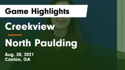 Creekview  vs North Paulding Game Highlights - Aug. 28, 2021