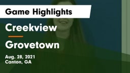Creekview  vs Grovetown Game Highlights - Aug. 28, 2021