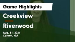 Creekview  vs Riverwood  Game Highlights - Aug. 31, 2021