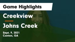 Creekview  vs Johns Creek  Game Highlights - Sept. 9, 2021